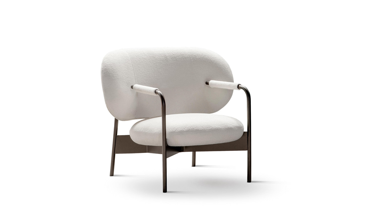 Bonaldo Armchair Pouf Cross Lounge Chair 03